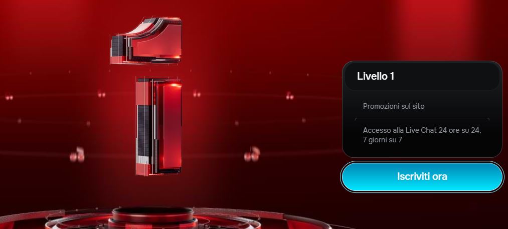 Raggiungi il livello VIP e accedi alla live chat dedicata